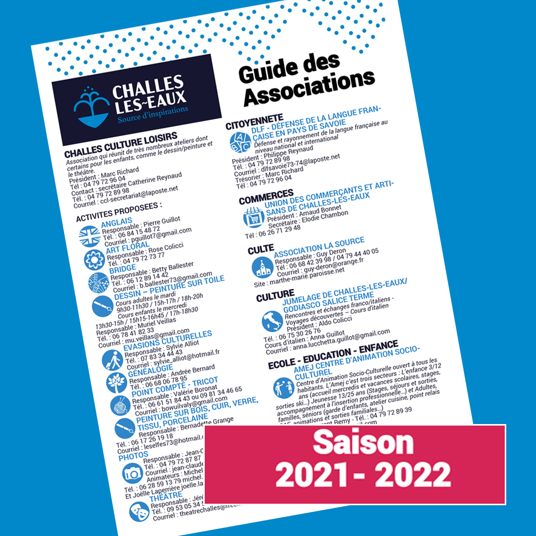 guide associations Challes 2021-22